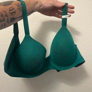 Aerie Green Smoothies Bra with Adjustable Straps